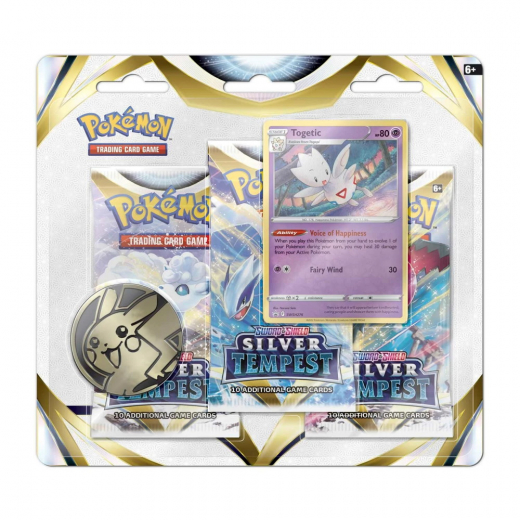 Pokémon TCG: Silver Tempest Booster 3-Pack Togetic i gruppen  hos Spelexperten (POK85096-TOG)