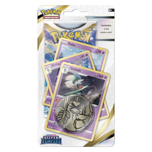 Pokémon TCG: Silver Tempest Premium Checklane - Gallade i gruppen SÄLLSKAPSSPEL / Pokémon hos Spelexperten (POK85099-RKG)