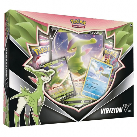 Pokémon TCG: Virizion V Box i gruppen SÄLLSKAPSSPEL / Pokémon hos Spelexperten (POK85120)