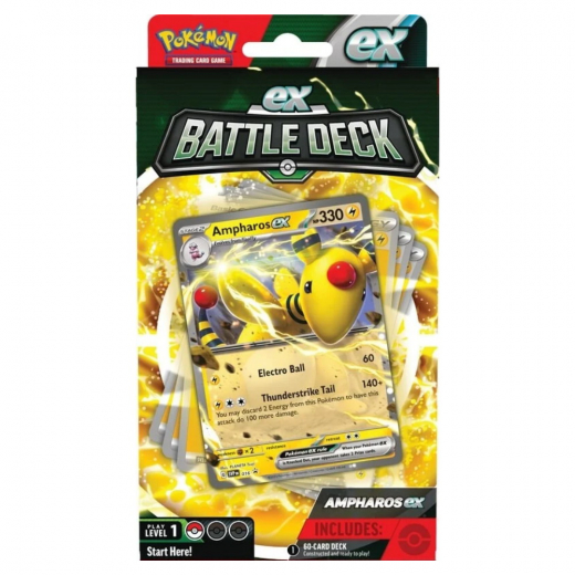 Pokémon TCG:  Battle Deck - Ampharos EX i gruppen SÄLLSKAPSSPEL / Pokémon hos Spelexperten (POK85228-AMP)