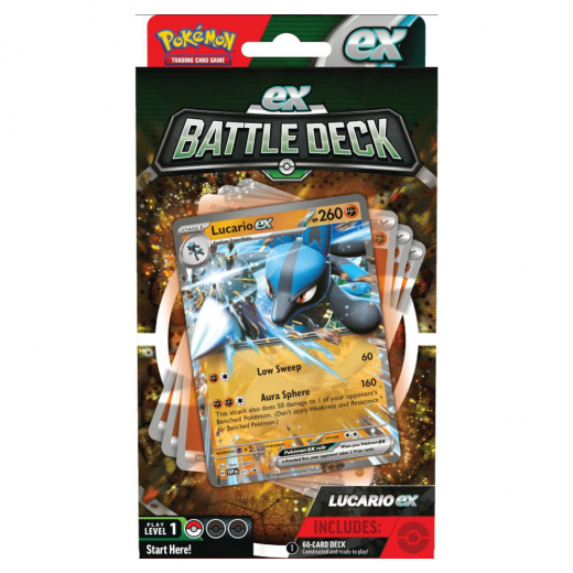 Pokémon TCG:  Battle Deck - Lucario EX i gruppen SÄLLSKAPSSPEL / Pokémon hos Spelexperten (POK85228)