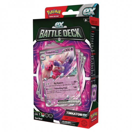 Pokémon TCG: Tinkaton ex Battle Deck i gruppen SÄLLSKAPSSPEL / Kortspel hos Spelexperten (POK85240-TIN)