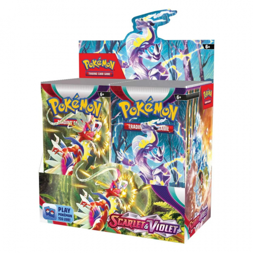 Pokémon TCG: Scarlet & Violet Booster Display i gruppen SÄLLSKAPSSPEL / Pokémon hos Spelexperten (POK85324-DIS)