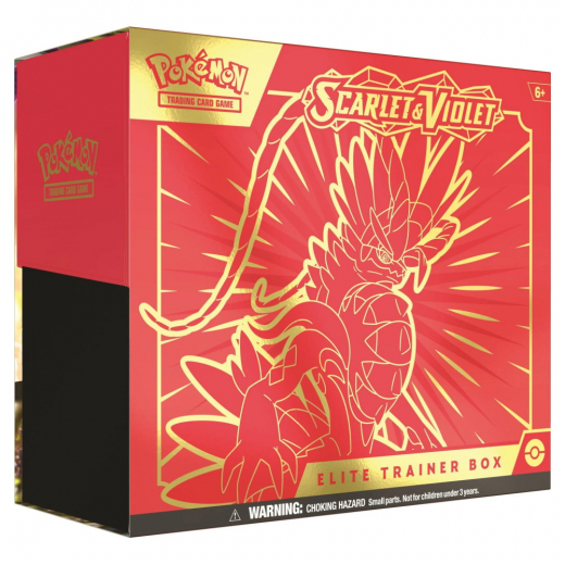 Pokémon TCG: Scarlet & Violet Elite Trainer Box Koraidon i gruppen SÄLLSKAPSSPEL / Pokémon hos Spelexperten (POK85341-KOR)