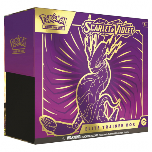 Pokémon TCG: Scarlet & Violet Elite Trainer Box Miraidon i gruppen SÄLLSKAPSSPEL / Pokémon hos Spelexperten (POK85341-MIR)