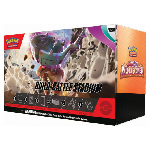 Pokémon TCG: Paldea Evolved: Build & Battle Stadium i gruppen SÄLLSKAPSSPEL / Kortspel hos Spelexperten (POK85372)