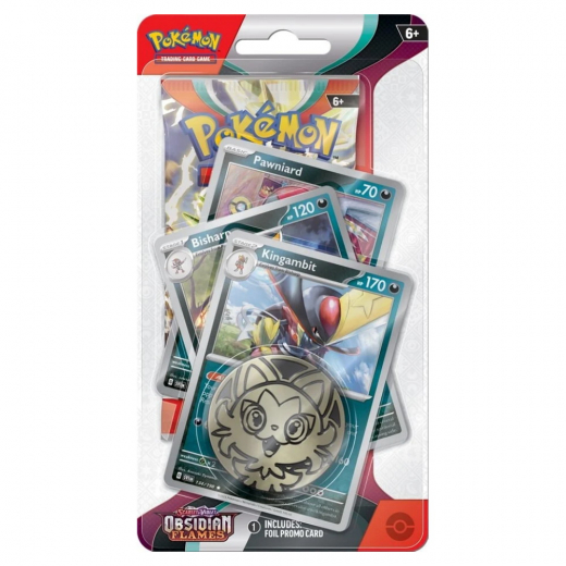 Pokémon TCG: Obsidian Flames Premium Checklane - Kingambit i gruppen SÄLLSKAPSSPEL / Pokémon hos Spelexperten (POK85386-PBK)