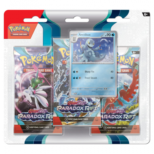 Pokémon TCG: Paradox Rift Booster 3-Pack Arctibax i gruppen SÄLLSKAPSSPEL / Pokémon hos Spelexperten (POK85403-ARC)