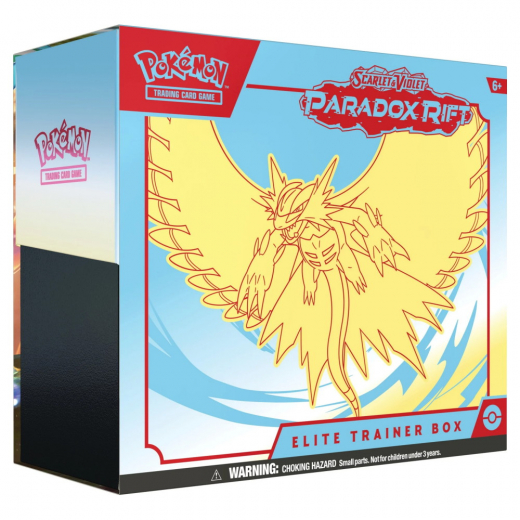 Pokémon TCG: Paradox Rift Elite Trainer Box - Roaring Moon i gruppen SÄLLSKAPSSPEL / Pokémon hos Spelexperten (POK85416-ROA)