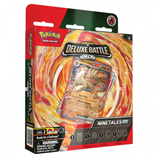 Pokémon TCG: Deluxe Battle Deck - Ninetales ex i gruppen SÄLLSKAPSSPEL / Pokémon hos Spelexperten (POK85600-NIN)