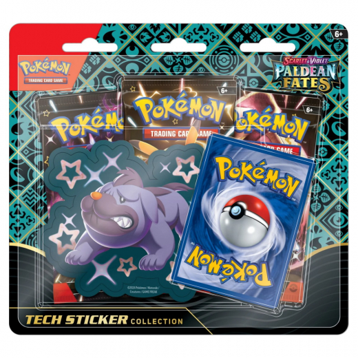 Pokémon TCG: Paldean Fates Tech Sticker Collection - Maschiff i gruppen SÄLLSKAPSSPEL / Pokémon hos Spelexperten (POK85613-MAR)