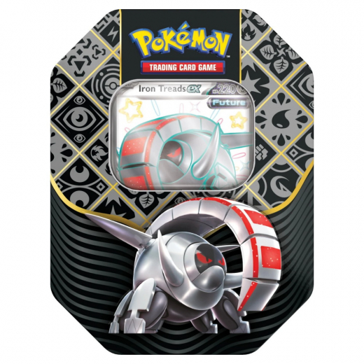 Pokémon TCG: Paldean Fates Tin - Iron Treads i gruppen Nyheter hos Spelexperten (POK85620-IRO)