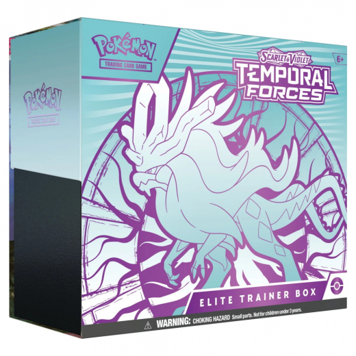 Pokémon TCG: Temporal Forces Elite Trainer Box - Flutter Mane i gruppen SÄLLSKAPSSPEL / Pokémon hos Spelexperten (POK85657-FLU)