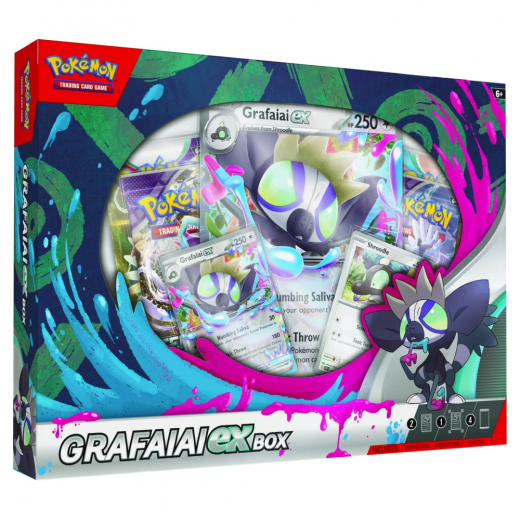 Pokémon TCG: Grafaiai ex Box i gruppen SÄLLSKAPSSPEL / Pokémon hos Spelexperten (POK85747)