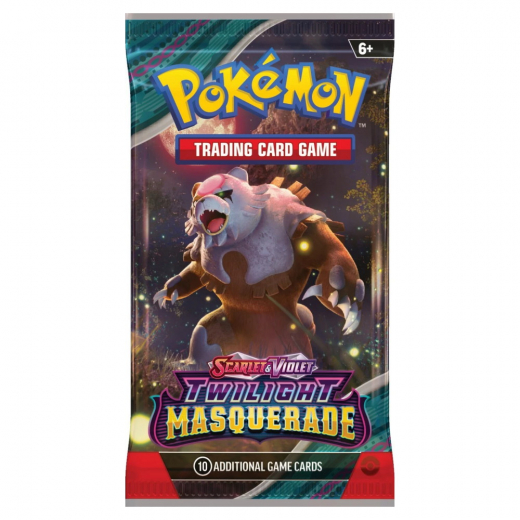 Pokémon TCG: Twilight Masquerade Booster Pack i gruppen SÄLLSKAPSSPEL / Pokémon hos Spelexperten (POK85774-BOS)