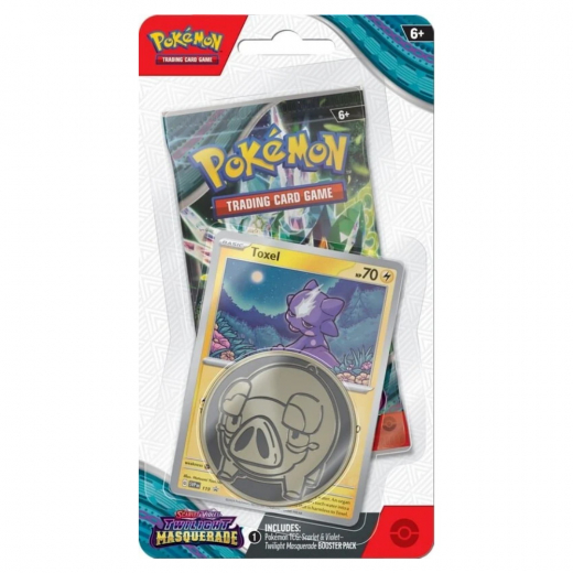 Pokémon TCG: Twilight Masquerade Checklane Toxel i gruppen SÄLLSKAPSSPEL / Kortspel hos Spelexperten (POK85788-TOX)