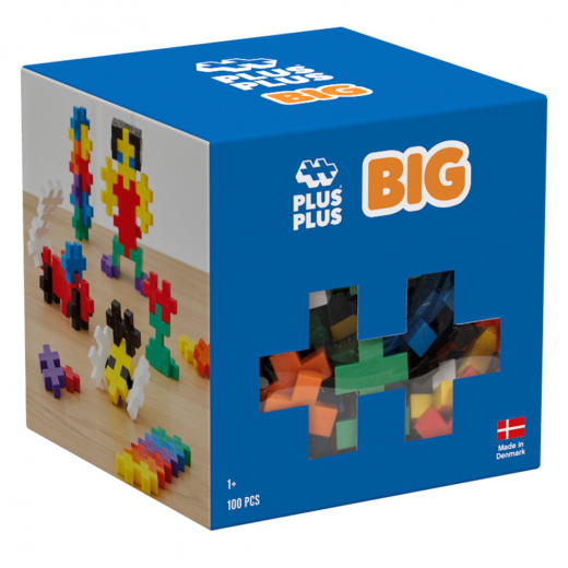 Plus-Plus - BIG Basic Färgmix 100 st i gruppen LEKSAKER / Byggklossar / PLUS PLUS hos Spelexperten (PP3210)