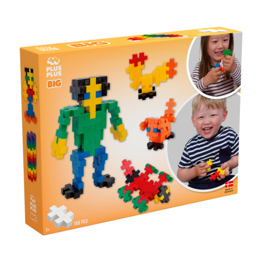 Plus-Plus - BIG Basic Färgmix 150 st i gruppen Nyheter hos Spelexperten (PP3272)