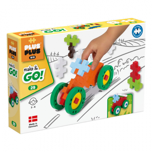 Plus-Plus - BIG Gör & kör Motorcykel i gruppen LEKSAKER / Byggklossar hos Spelexperten (PP3423)