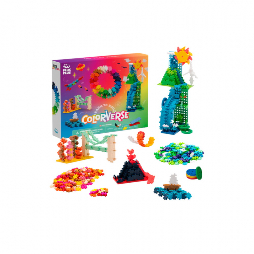 Plus-Plus - Lär dig bygga Colorverse Superset 1000 stk i gruppen LEKSAKER / Byggklossar / PLUS PLUS hos Spelexperten (PP3972)