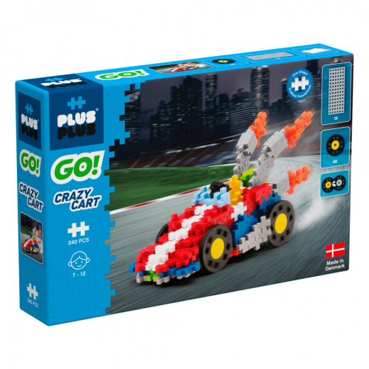 Plus-Plus - Go! Galen Gokart i gruppen LEKSAKER / Byggklossar / PLUS PLUS hos Spelexperten (PP7008)