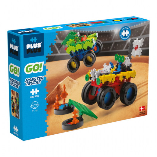 Plus-Plus - Go! Monster Trucks i gruppen LEKSAKER / Byggklossar / PLUS PLUS hos Spelexperten (PP7014)