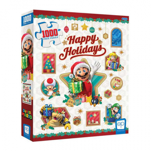 Usaopoly Pussel: Super Mario - Happy Holidays 1000 Bitar i gruppen PUSSEL / 1000 bitar hos Spelexperten (PZ005-676)