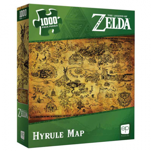 Usaopoly Pussel: Legend of Zelda - Hyrule Map 1000 Bitar i gruppen  hos Spelexperten (PZ005-690)