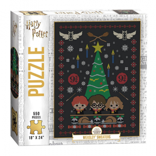 Usaopoly Pussel: Harry Potter - Weasley Sweaters 550 Bitar i gruppen PUSSEL / < 625 bitar hos Spelexperten (PZ010-685)