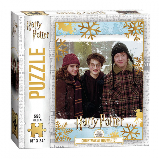 Usaopoly Pussel: Harry Potter - Christmas at Hogwarts 550 Bitar i gruppen PUSSEL / < 750 bitar hos Spelexperten (PZ010-686)