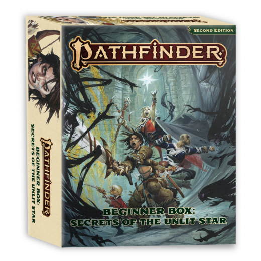 Pathfinder RPG: Beginner Box - Secrets of the Unlit Star i gruppen SÄLLSKAPSSPEL / Rollspel / Pathfinder hos Spelexperten (PZO12013BX)
