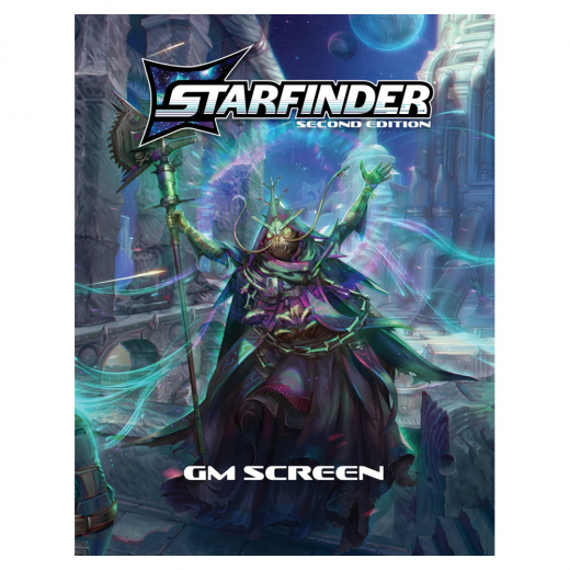 Starfinder RPG: GM Screen i gruppen SÄLLSKAPSSPEL / Rollspel / Starfinder hos Spelexperten (PZO20001MC)