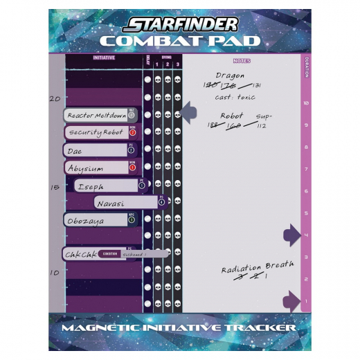 Starfinder RPG: Combat Pad i gruppen SÄLLSKAPSSPEL / Rollspel / Starfinder hos Spelexperten (PZO20003MC)