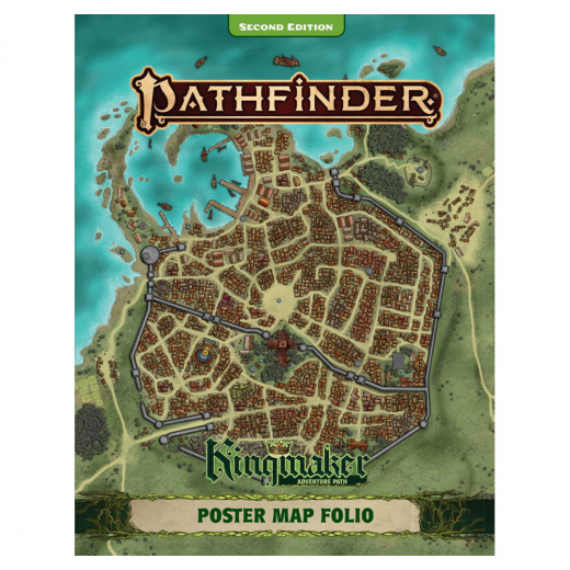 Pathfinder RPG: Kingmaker - Poster Map Folio i gruppen SÄLLSKAPSSPEL / Rollspel / Pathfinder hos Spelexperten (PZO2026)