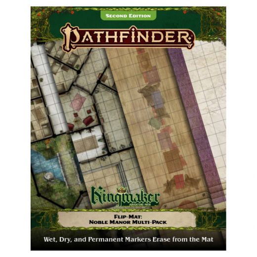 Pathfinder RPG Flip-Mat: Kingmaker - Noble Manor Multi-Pack i gruppen SÄLLSKAPSSPEL / Rollspel / Pathfinder hos Spelexperten (PZO2029)
