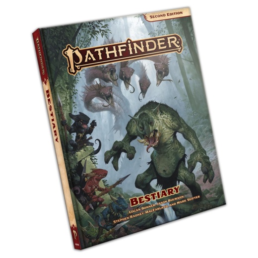 Pathfinder RPG: Bestiary i gruppen SÄLLSKAPSSPEL / Rollspel / Pathfinder hos Spelexperten (PZO2102)
