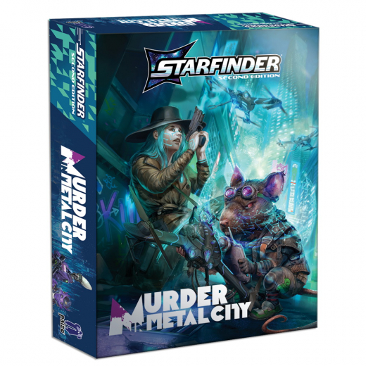 Starfinder RPG: Murder in Metal City i gruppen SÄLLSKAPSSPEL / Rollspel / Starfinder hos Spelexperten (PZO24005BX)