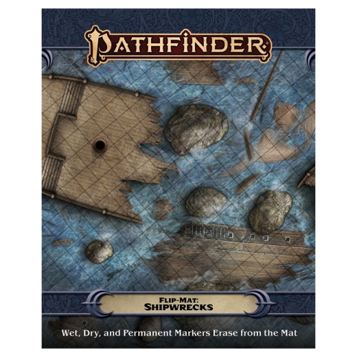 Pathfinder RPG: Flip-Mat - Shipwrecks i gruppen SÄLLSKAPSSPEL / Rollspel / Pathfinder hos Spelexperten (PZO30113)