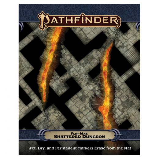 Pathfinder RPG: Flip-Mat - Shattered Dungeon i gruppen  hos Spelexperten (PZO30120)