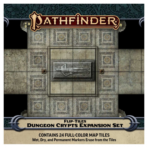 Pathfinder RPG: Flip-Tiles - Dungeon Crypts Expansion i gruppen SÄLLSKAPSSPEL / Rollspel / Pathfinder hos Spelexperten (PZO4093)
