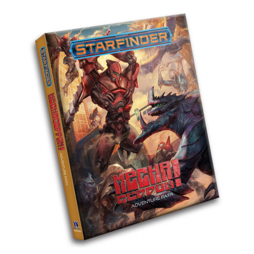 Starfinder RPG: Mechageddon! Adventure Path i gruppen SÄLLSKAPSSPEL / Rollspel / Starfinder hos Spelexperten (PZO7253HC)