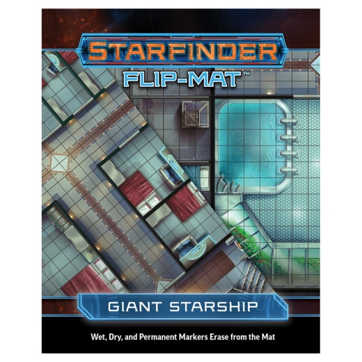 Starfinder RPG: Flip-Mat - Giant Starship i gruppen  hos Spelexperten (PZO7321)