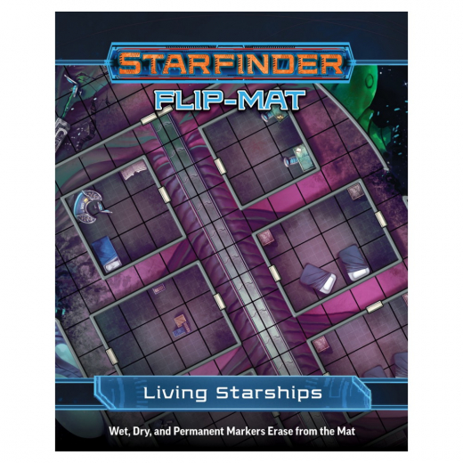 Starfinder RPG: Flip-Mat - Living Starships i gruppen SÄLLSKAPSSPEL / Rollspel / Starfinder hos Spelexperten (PZO7340)