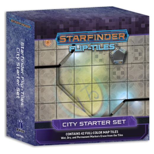 Starfinder RPG: Flip-Tiles - City Starter Set i gruppen SÄLLSKAPSSPEL / Rollspel / Starfinder hos Spelexperten (PZO7503)