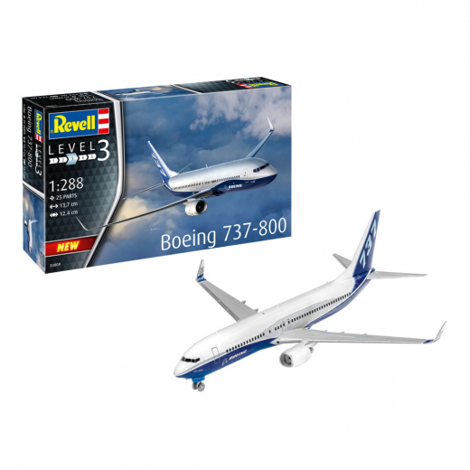 Revell - Boeing 737-800 1:288 i gruppen PUSSEL / Modellbyggen / Revell / Fordon hos Spelexperten (R-03809)