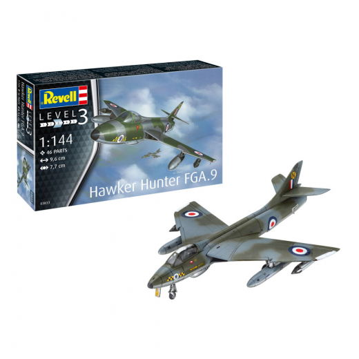 Revell - Hawker Hunter FGA.9 1:144 i gruppen PUSSEL / Modellbyggen / Revell / Stridsfordon hos Spelexperten (R-03833)