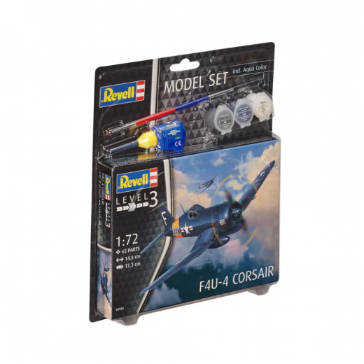 Revell Model Set - F4U-4 Corsair 1:72 - 65 Bitar i gruppen PUSSEL / Modellbyggen / Revell / Stridsfordon hos Spelexperten (R-03955)