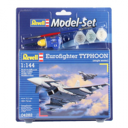Revell Model Set - Eurofighter Typhoon 1:144 - 63 Bitar i gruppen PUSSEL / Modellbyggen / Revell / Fordon hos Spelexperten (R-04282)