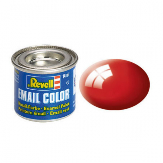 Revell - Red, Gloss 14 ml i gruppen PUSSEL / Modellbyggen / Revell / Färg, penslar och lim hos Spelexperten (R-32131)