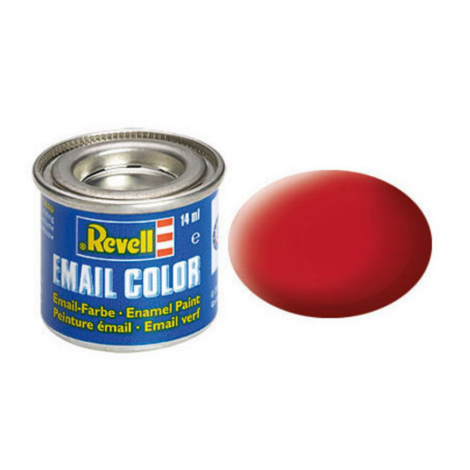 Revell - Karmin Red, Matt 14 ml i gruppen PUSSEL / Modellbyggen / Revell / Färg, penslar och lim hos Spelexperten (R-32136)